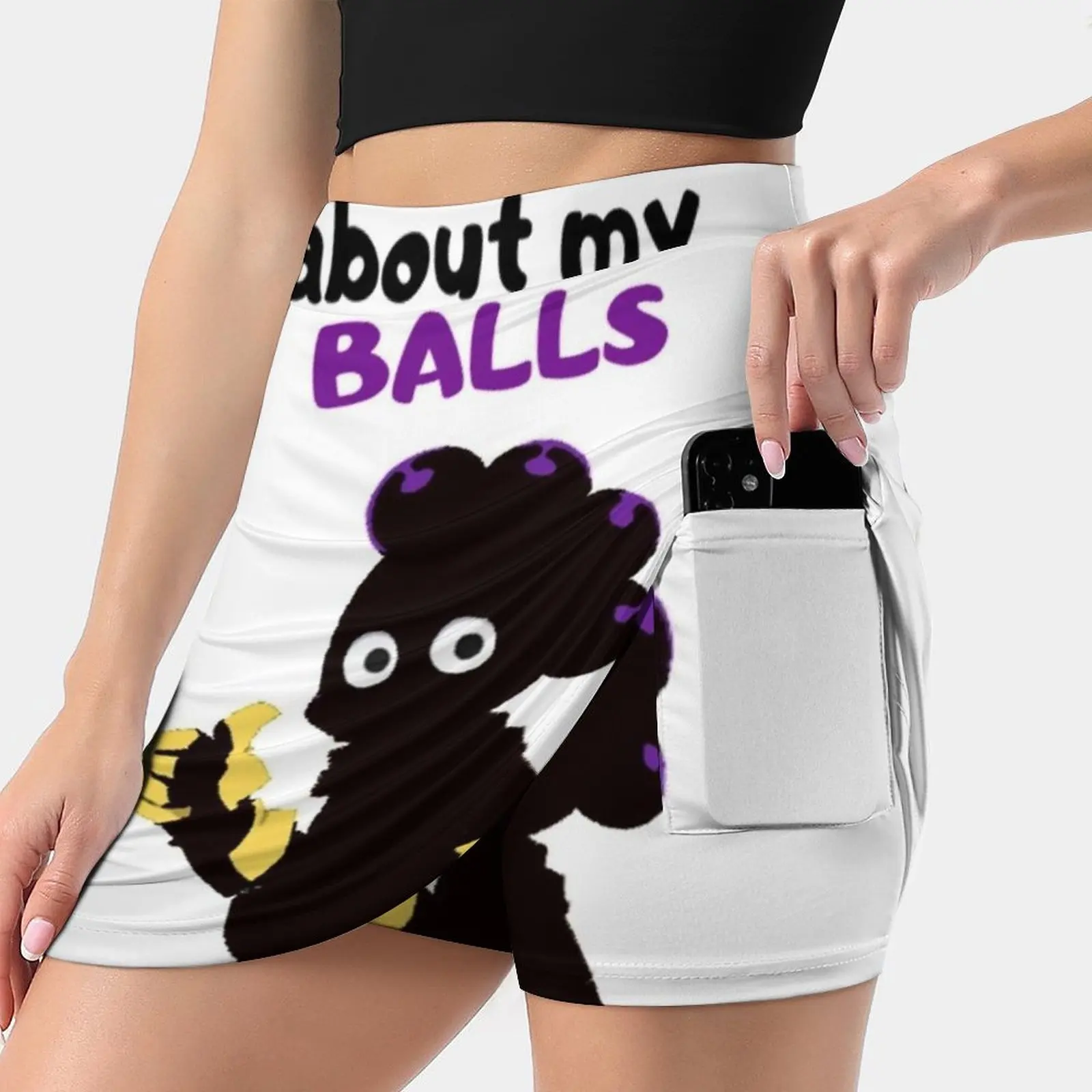 Ask Me About My Balls Women's skirt Aesthetic skirts New Fashion Short Skirts Minoru Mineta Minoru Boku No Hero Academia Bnha