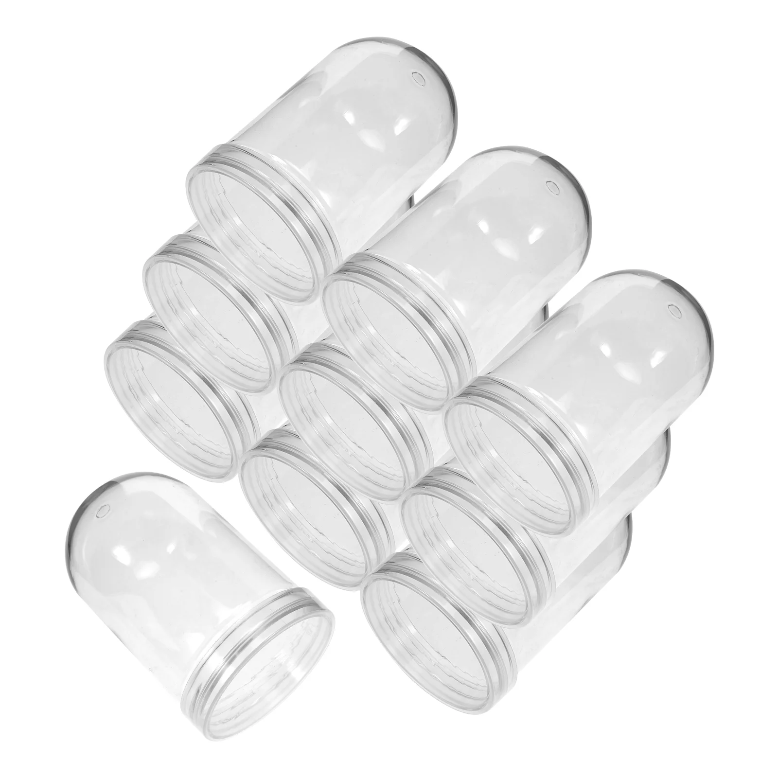 10 Pcs Globe DIY Snowball Accessories Globes Crafts Making Water Supplies Xmas Compact Plastic