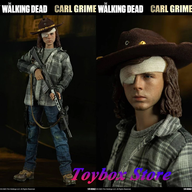 ThreeZero 3Z0062 Standard Version 1/6 Carl Grimes Movable Cloth Action Figure Horror Survival Movie Original Mini 12