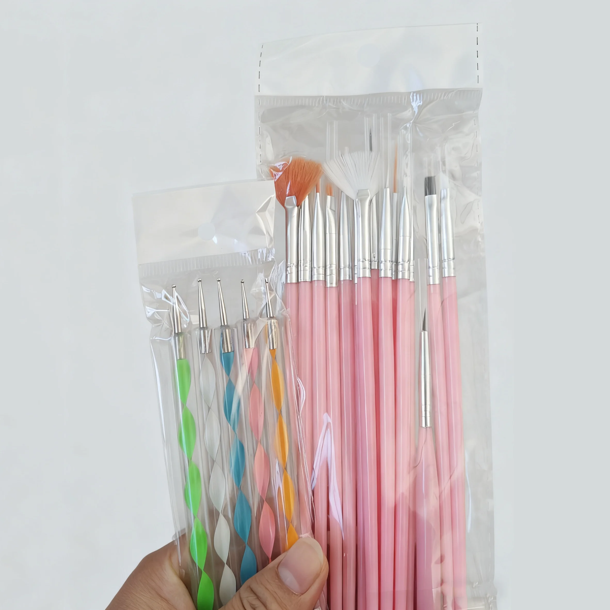 23 قطعة مجموعة فرش تزيين الأظافر بطانة التنقيط أدوات التفاصيل الدقيقة لتصميم مانيكير وفن الأظافر بنفسك للنصائح الفرنسية طلاء الأظافر #6