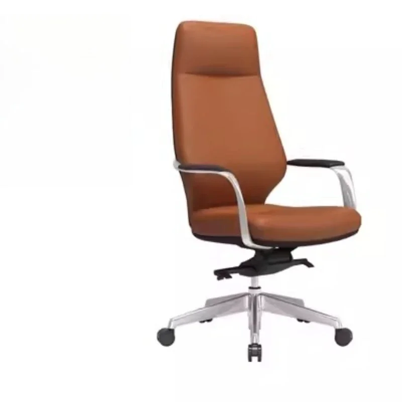 High Back Luxury Leather Office Chair Study Swivel Computer Armchair Office Chair Comfy Sillas De Escritorio Office Furniture
