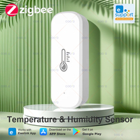 Zigbee Temperature And Humidity Sensor Indoor Thermometer eWeLink App Control For Home Work With Alexa Google Assistant