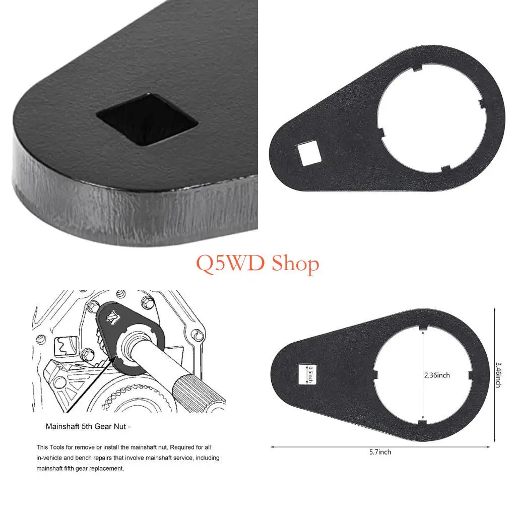 

Q5WD Industrial Grade Nut Wrench Easy Operation Mainshaft 5th Gear Nut Wrench 1/2"