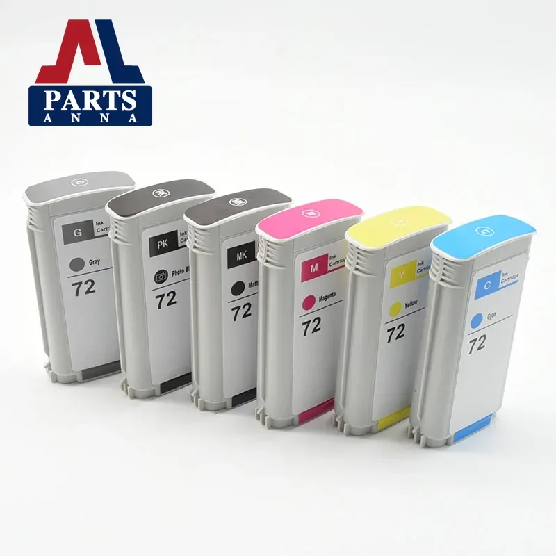 Cartucho de tinta con Chip para impresora HP 72, T610, T620, T770, T790, T795, T1100, T1120, T1200, T1300