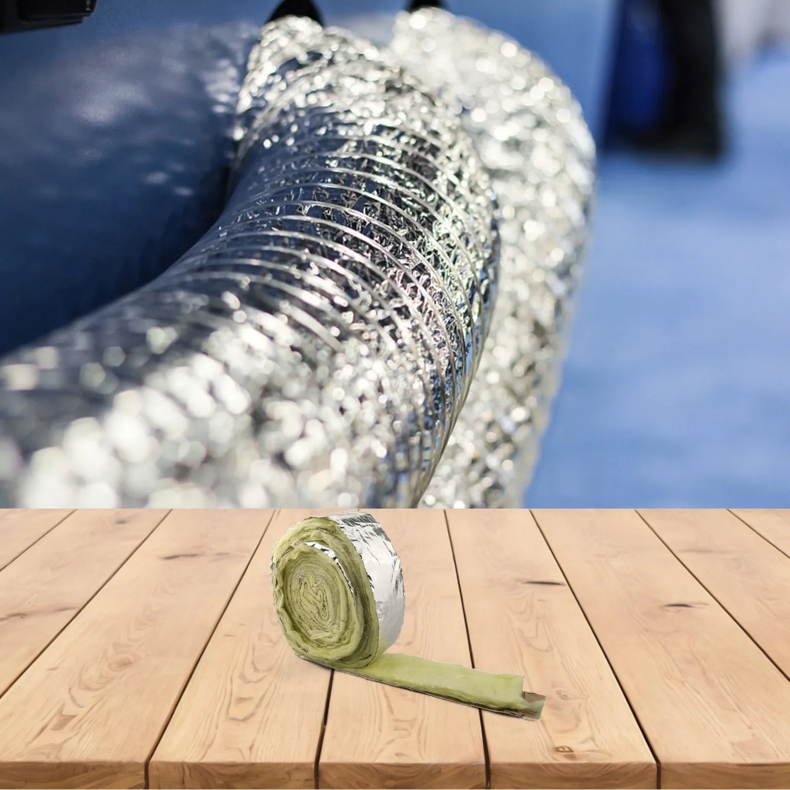 Sustainable Solution Protect Your Pipes with a Flexible 32 8 Foot Long Foiled Back Fiberglass Insulation Wrap Today