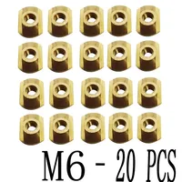 10 Or 20Pcs M6 Windsurf Hydrofoil Mounting Brass T-Nuts Water Sports Surfing All Hydrofoil Tracks Outdoors Surfing Accessories