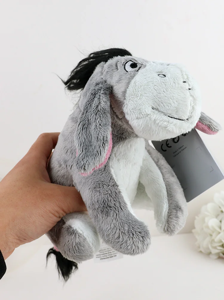 20cm Flauschiges Eeyore Winnie The Pooh Plüschtier Kleine Original Plüschpuppe Graue Stofftiere Chibi Anime Zimmerdekoration für Mädchen – Detail 6