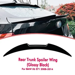 Rear Trunk Spoiler Wing Lip Splitter For BMW X Series X6 E71 2008 2009 2010 2011 2012 2013 2014