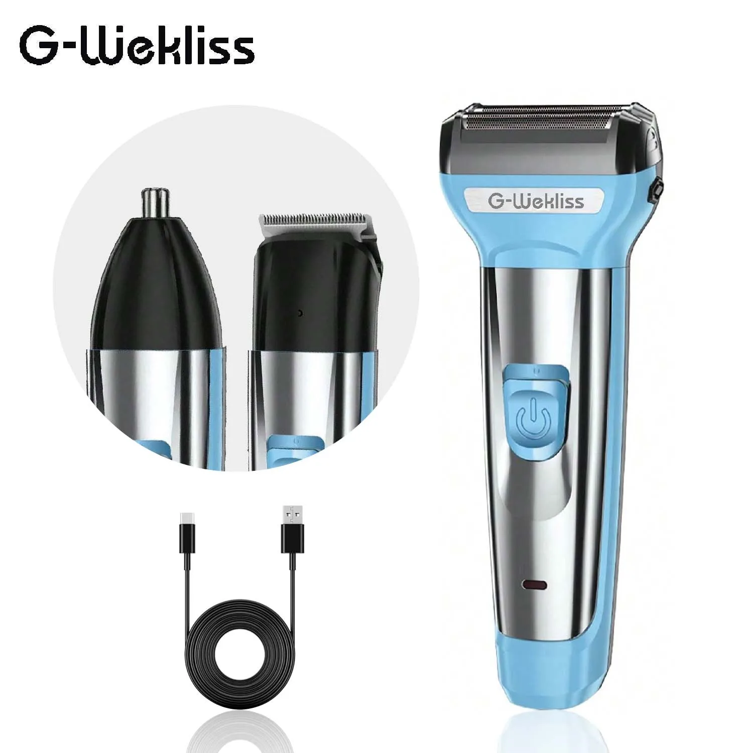 G-Wekliss 3 in 1 Multi Function Nose Hair Clippers Household Electric Trimmer