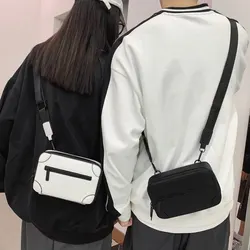 Borsa a tracolla Casual da uomo nuova borsa a tracolla in pelle Pu maschile di tendenza semplice borsa a tracolla singola personalità alla moda borsa a tracolla coreana