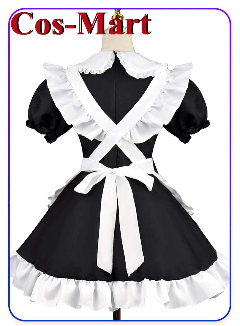 Cos-Mart Anime Cute Cat Maid Cosplay Costume Dress kitty Game Waiter High School Uniform Set Everyday Wear XXL Pretense