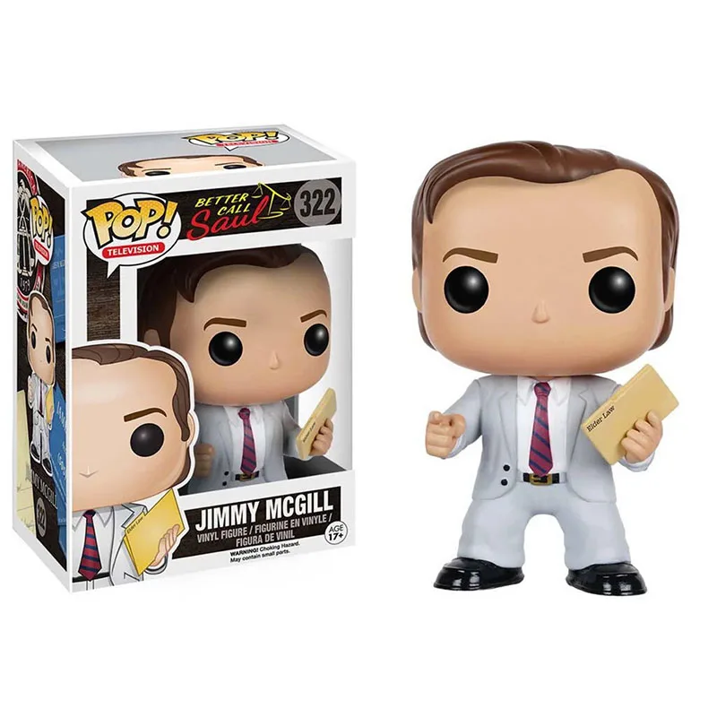 Funko Pop Television BETTER CALL SAUL Jimmy Mcgill #322 Action Figure funko pop Vinyl Dolls Toys Gifts