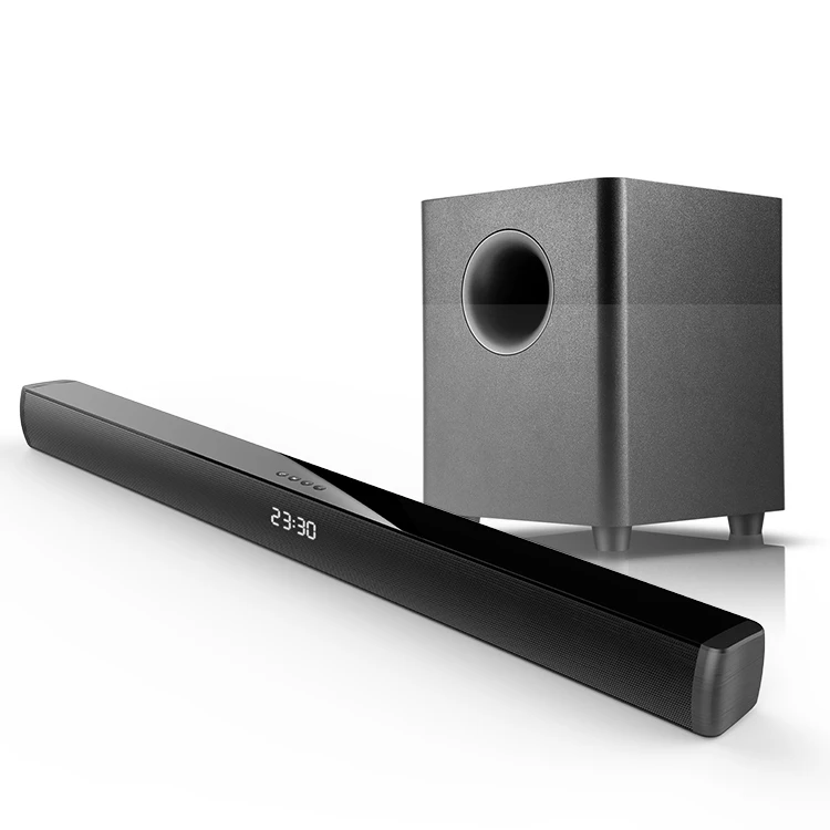 Cinema samtronic de tela plana com woofer sem fio som blaster surround estéreo tv eco parede som cinema casa