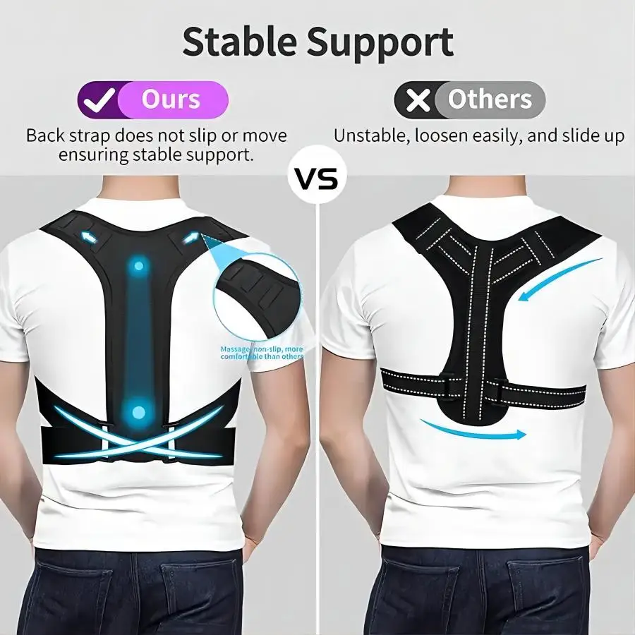 Adjustable Posture Corrector,Dual Purpose Can Wear On Legs,  Back Support Scapula Frame, Improve Sitting Posture For Home/ Work