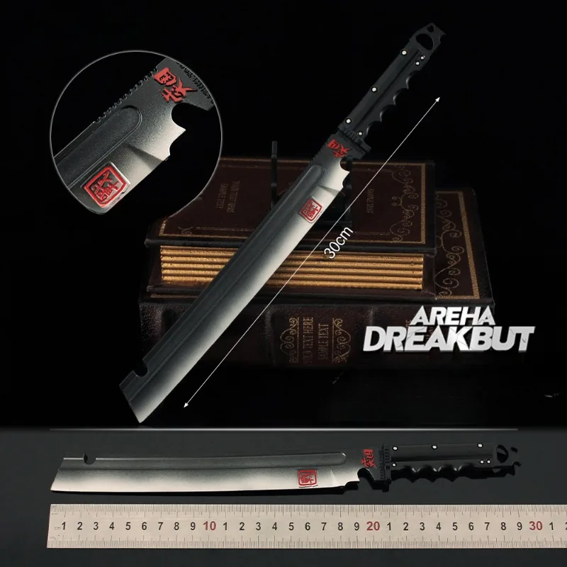 30cm Arena Breakout Game Peripherals Machete Model Metal Toys Desktop Ornaments Props Collection Birthday Gifts Toys Kid