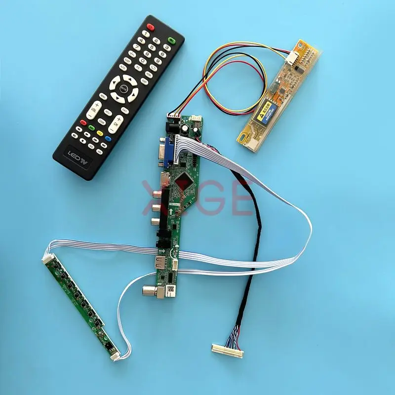 

Плата контроллера для CLAA154WB03 CLAA154WB04, плата драйвера LVDS 30-Pin 1280*800 1CCFL, комплект «сделай сам», ЖК-дисплей, аналоговый телевизор, ИК + USB + AV + HDMI + VGA