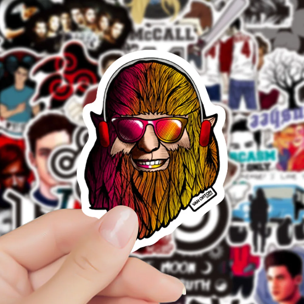 10/30/50PCS Teen Wolf TV Show Waterproof Stickers DIY Bike Skateboard Fridge Laptop Luggage Cool Decals Sticker for Kid Toys