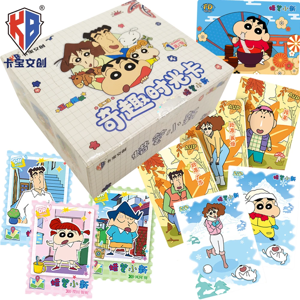 

Kabao Original Crayon Shin-chan Peripheral Collection Cards Healing and Warming Daily Life Anime Fun Time Character Cards Gifts