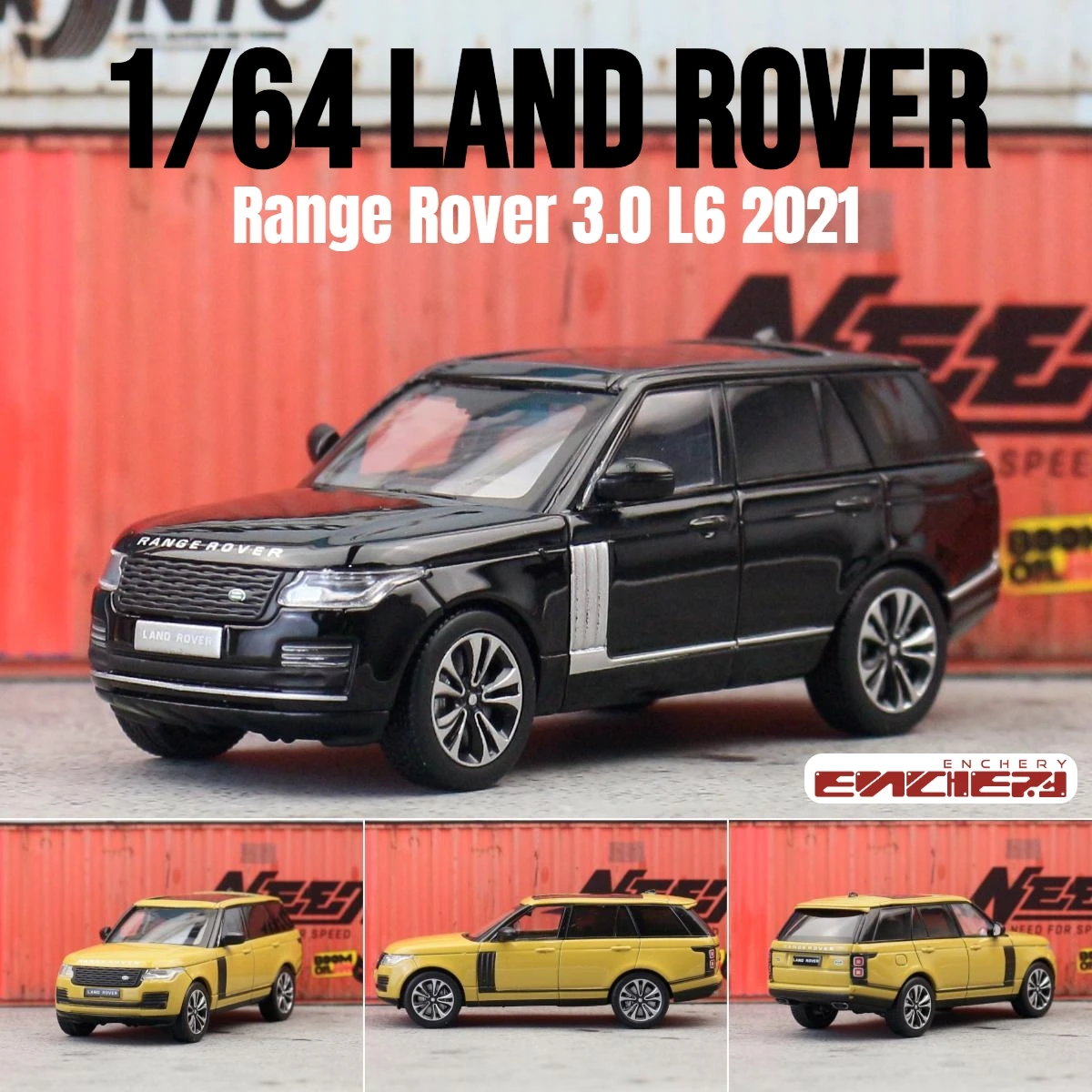 1/64 Land Rover Range Sport Toy Car Miniature Model 1:64 ENCHERY Diecast Metal Vehicle Display Collection Free Wheels Gift Boys