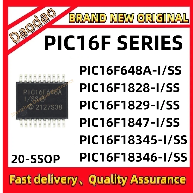 PIC16F648A-I/SS PIC16F1828 PIC16F1829 pic16f1847 pic16f18345 pic16f18346 IC Chip Quality Brand New  Microcontroller chip