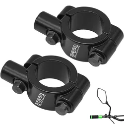 2PCS Black Silver Motorcycle Handlebar Mirror Mount Clamp Rear View Mirror Holder 22mm Bracket 10mm Or 8mm