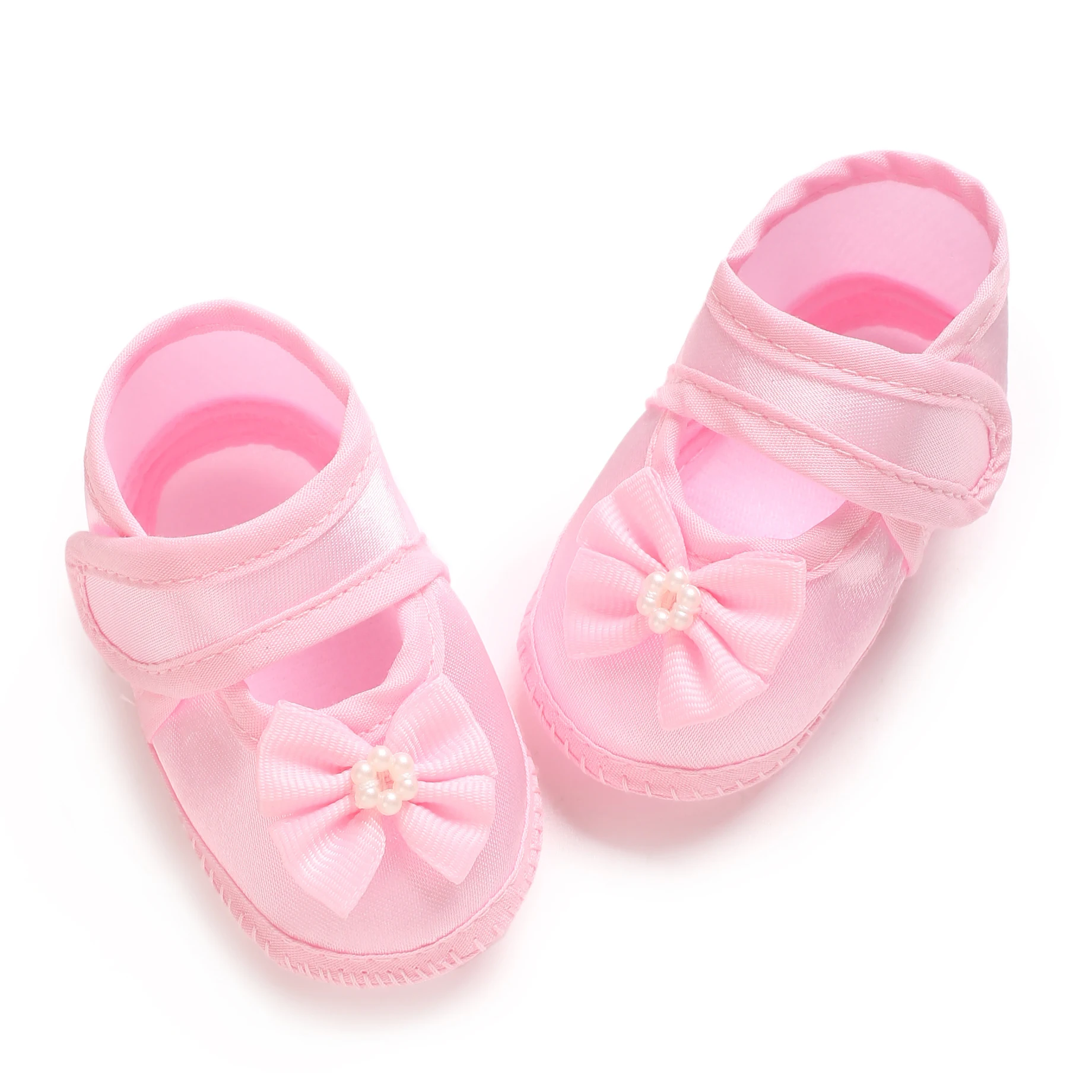Baby Learning Walk Shoes, Unisex White Baptism Newborn Shoes, Soft Multi Style Infant Casual Footwear 9CM 10CM