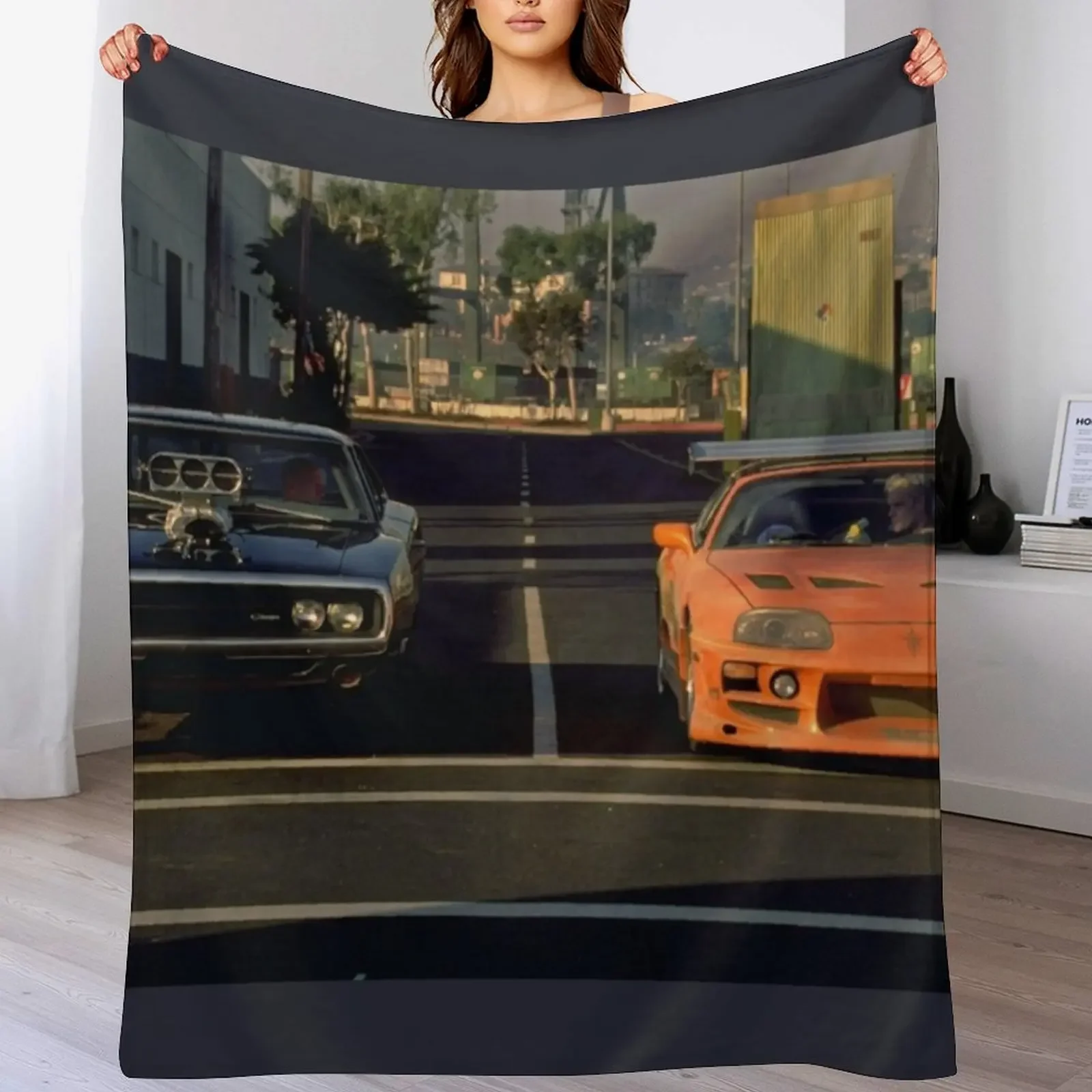 

Fast & Furious JDM Aethsetic Throw Blanket warm for winter Comforter Furry Custom Blankets