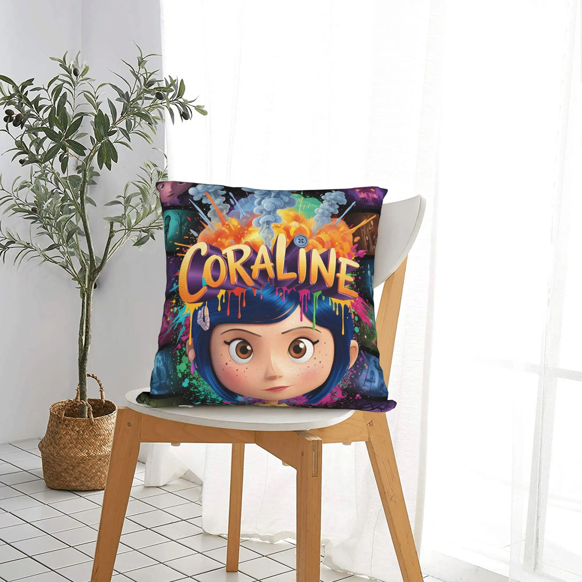 كورالينز وسادة غطاء الرعب الكرتون الجدة كيس وسادة لمكتب سيارة ديكور المنزل ساحة سادات فكرة هدية #5