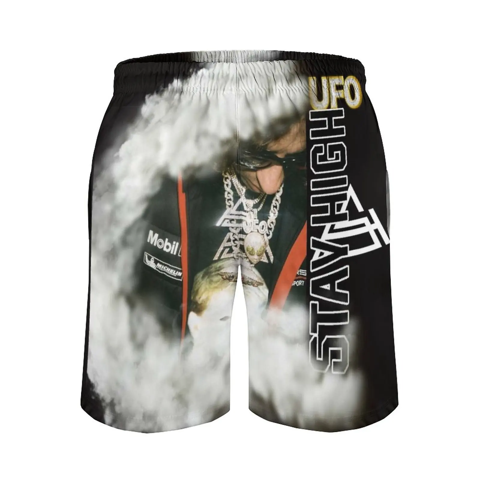 Ufo361 Stay High Design-pantalones cortos de playa con forro de malla para hombre, bañadores de surf, Ufo 361, Ufo361, Stay High Shop de diseñador