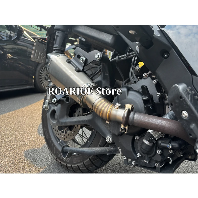 Slip On For ZONTES ZT 368G 368D 368M 368E 368K 2026 2027 Motorcycle Exhaust Modify 51MM DB Killer Muffler Middle Link Tail Pipe