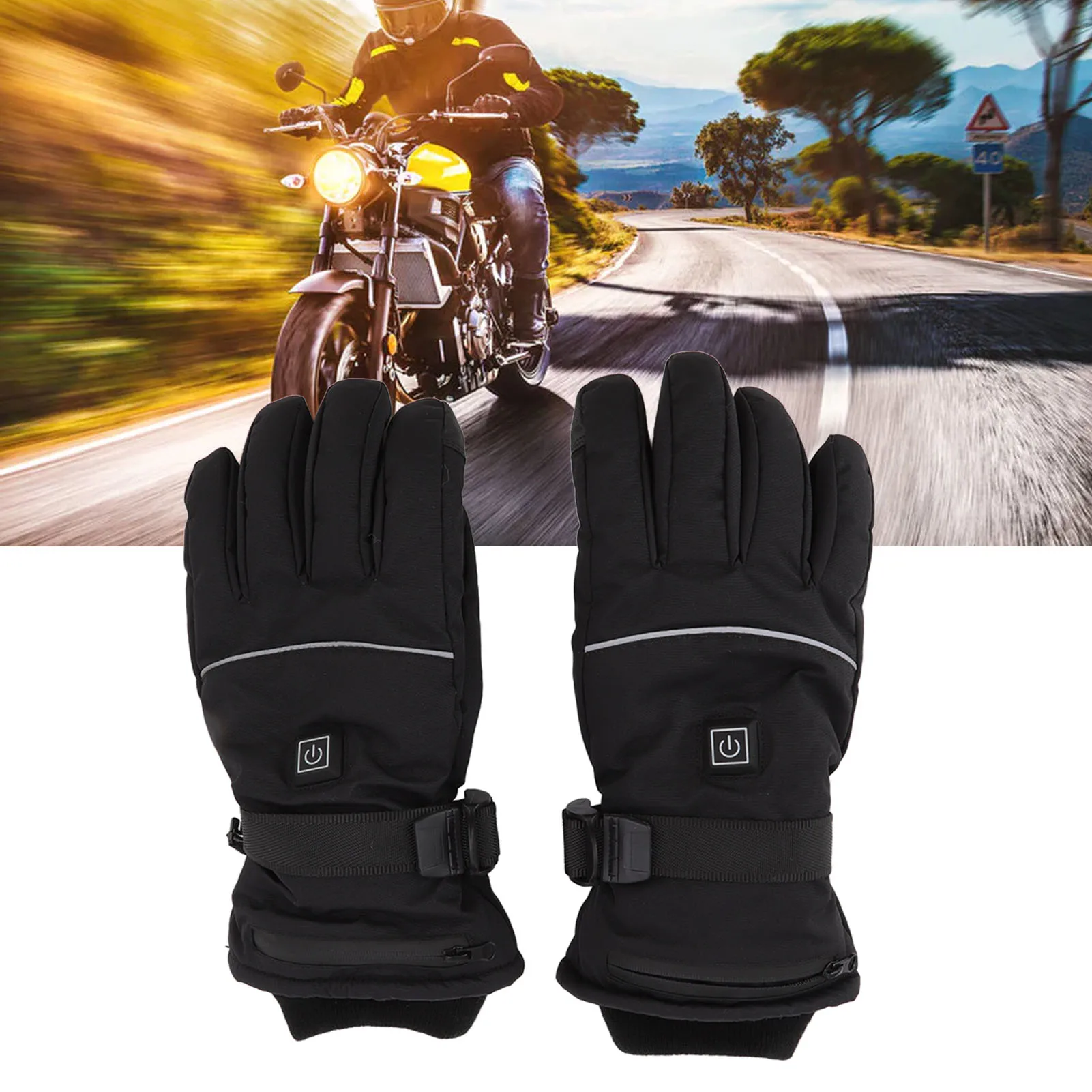 

Men Women Heated Gloves 3 Heating Level Electric Gloves Battery Powered Outdoor Winter Heated Cycling Motorcycle Skiing Gloves