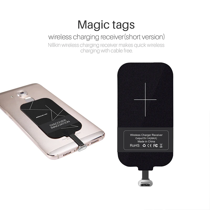 

Приемник беспроводной зарядки, чип типа C, интерфейс, энергетическая наклейка, волшебные метки для электронных устройств