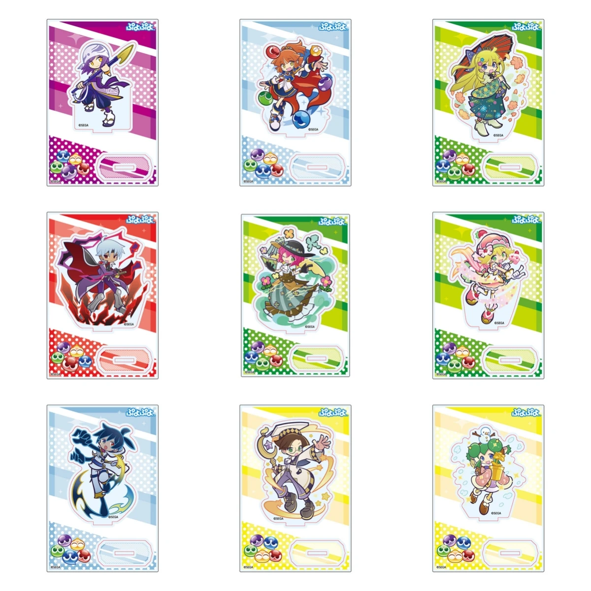 GAME Puyo Acrylic Cosplay Figure Standing Model Plate Desktop Display Present Accessories Friend Fans Gift
