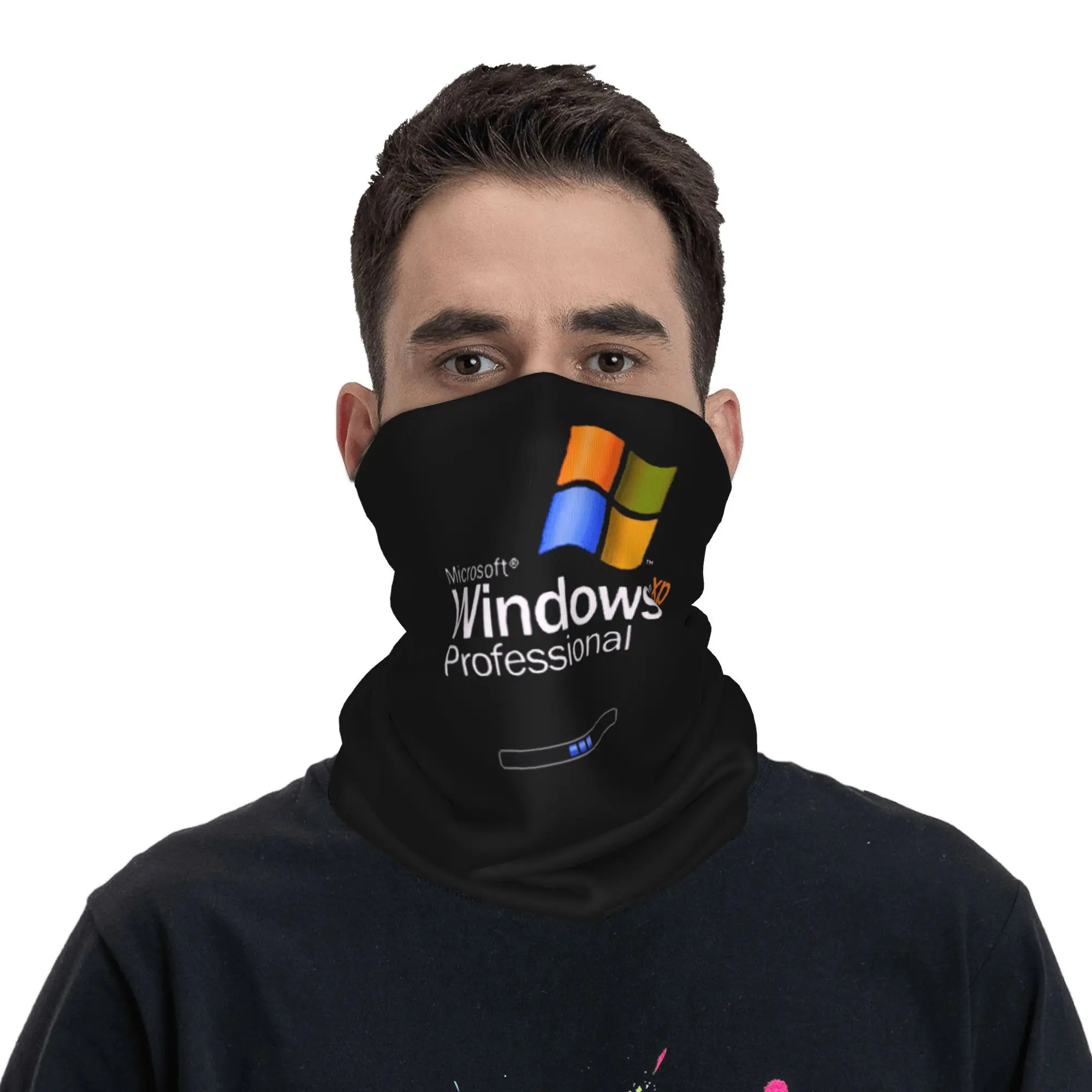 Windows 95 Geeks Nerd Mesh Bandana Ghetta per il collo Sciarpa avvolgente stampata Sciarpa da ciclismo calda Ciclismo per uomo Donna Adulto Antivento