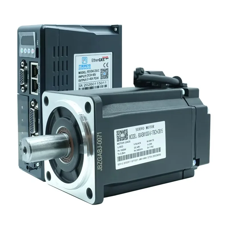 MCAC845-23B-EC+80ASM1000-5-17BCH-DB15 Nema 34 3.2nm Servo Motor with Drive 2.4A dc Motor High Torque
