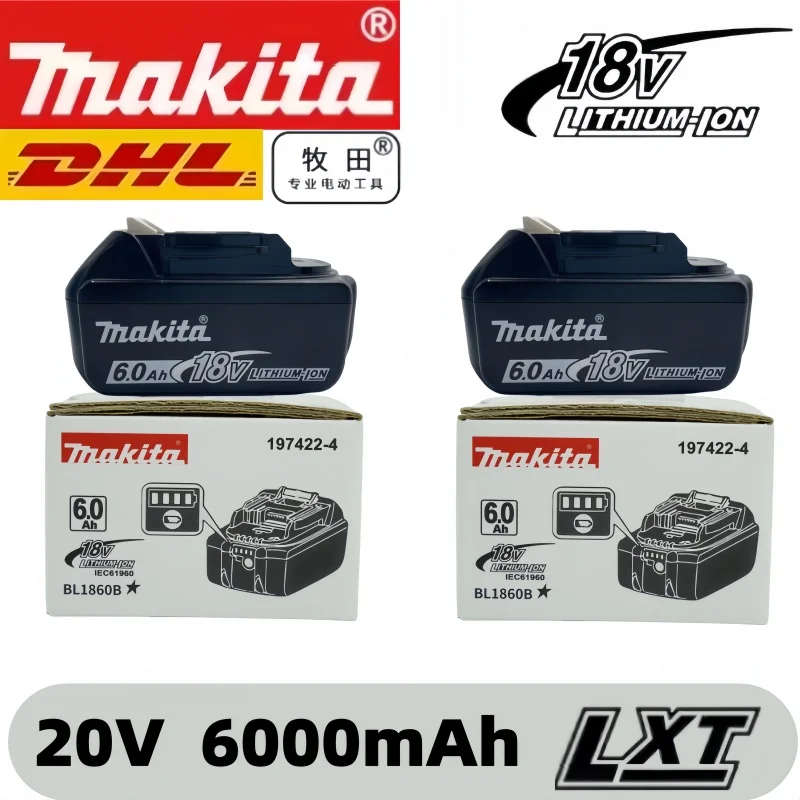 

НОВЫЙ оригинальный аккумулятор Makita 18В, литиевая батарея 6Ач для инструментов Makita DTW700, DDF487, DTD173, DGA404, HR140D