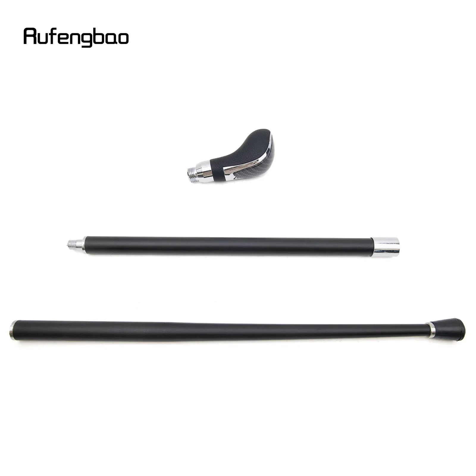 شبكة جلدية سوداء فضية عصا المشي موضة عصا المشي الزخرفية شهم أنيقة تأثيري قصب كروسيير 92 سنتيمتر