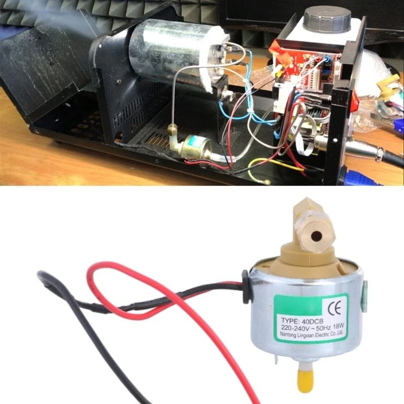 

E8BD 18 Вт 40DCB Масляный насос туман дым машина водяной туман распылитель часть всасывающего двигателя IP65 для защиты для Dj