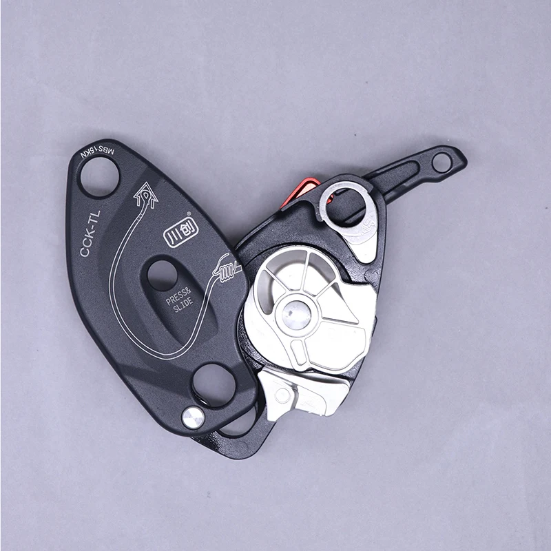 CCK-TL Rock Rope Climbing Descender 250 kg Getriebe Abseilgetriebe Sicherungsgerät Absteiggeräte Ausrüstung Seilzugangsrettung – Detail 9