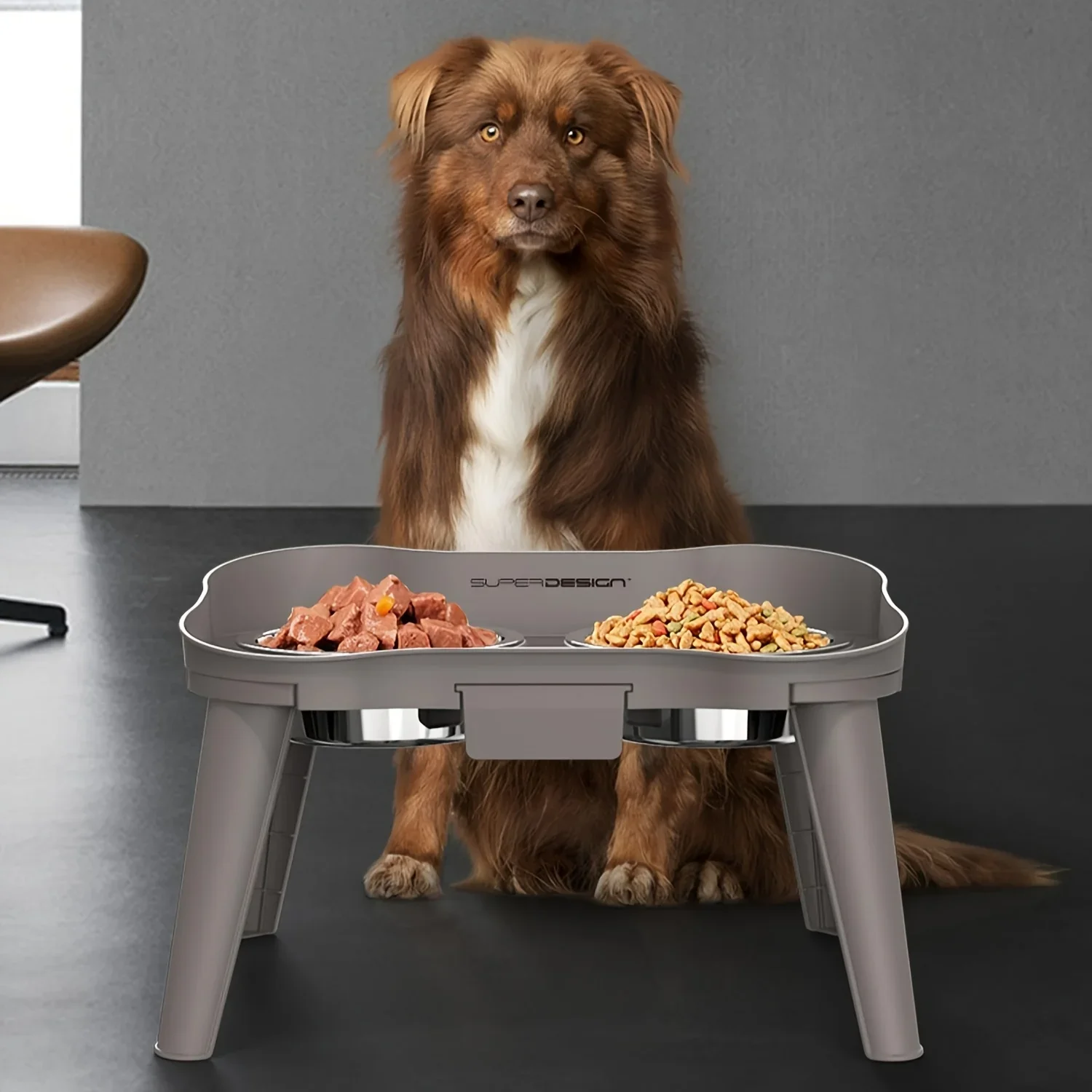 

Elevated Dog Bowls for Large, Medium, and Small Dogs - Promotes Healthy Digestion and Comfortable Feeding