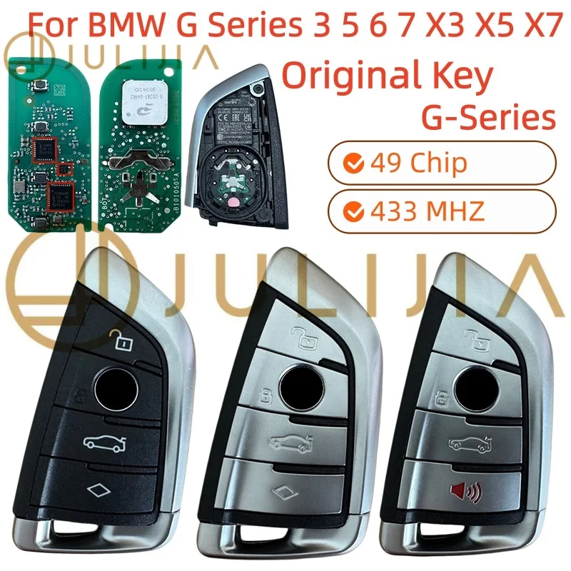 

Original G Series Key AN5F-ID21A For BMW G Series 3 5 6 7 X3 X5 X7 G01 G02 G08 G30 G31 G32 G38 Smart Remote Control Key 49 Chip