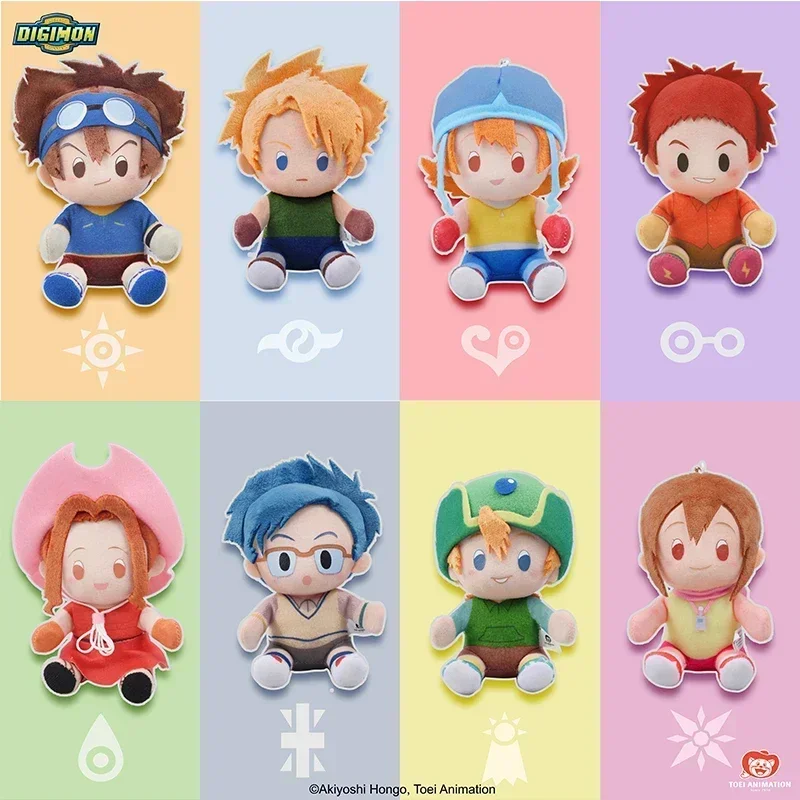 Digimon Adventure 01 Sit In Rows Yagami Taichi Ishida Yamato Anime Action Figures Blind Box Collection Model Toy Gift