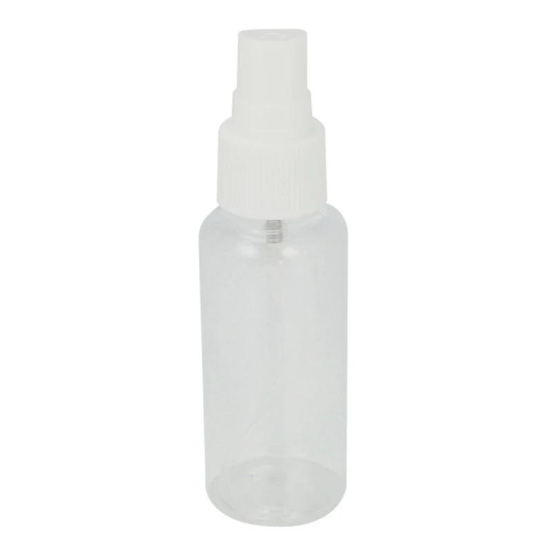 Botellas de plástico con pulverizador, atomizador rellenable, transparente, para viaje, 50Ml, 250 unidades