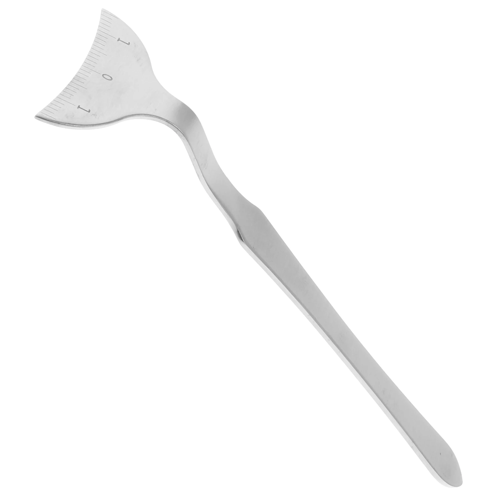 

Инструмент для измерения глаз, серебряная изогнутая линейка из нержавеющей стали, щиток для ресниц, измерительный салон для глаз, профессиональный