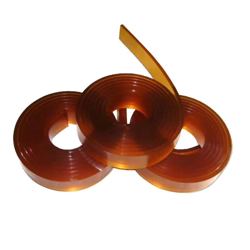 DIY Brown Color 1 Meter Length Flat/ Sharp Screen Printing Squeegee Rubber 65A 75A 85A Tip Scraper for Silk Equipment