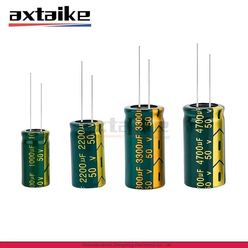 

10PCS 50V 1000uF 2200uF 3300uF 4700uF 13*25mm 16*30mm 18*35mm DIP High Frequency Low ESR Aluminum Electrolytic Capacitor
