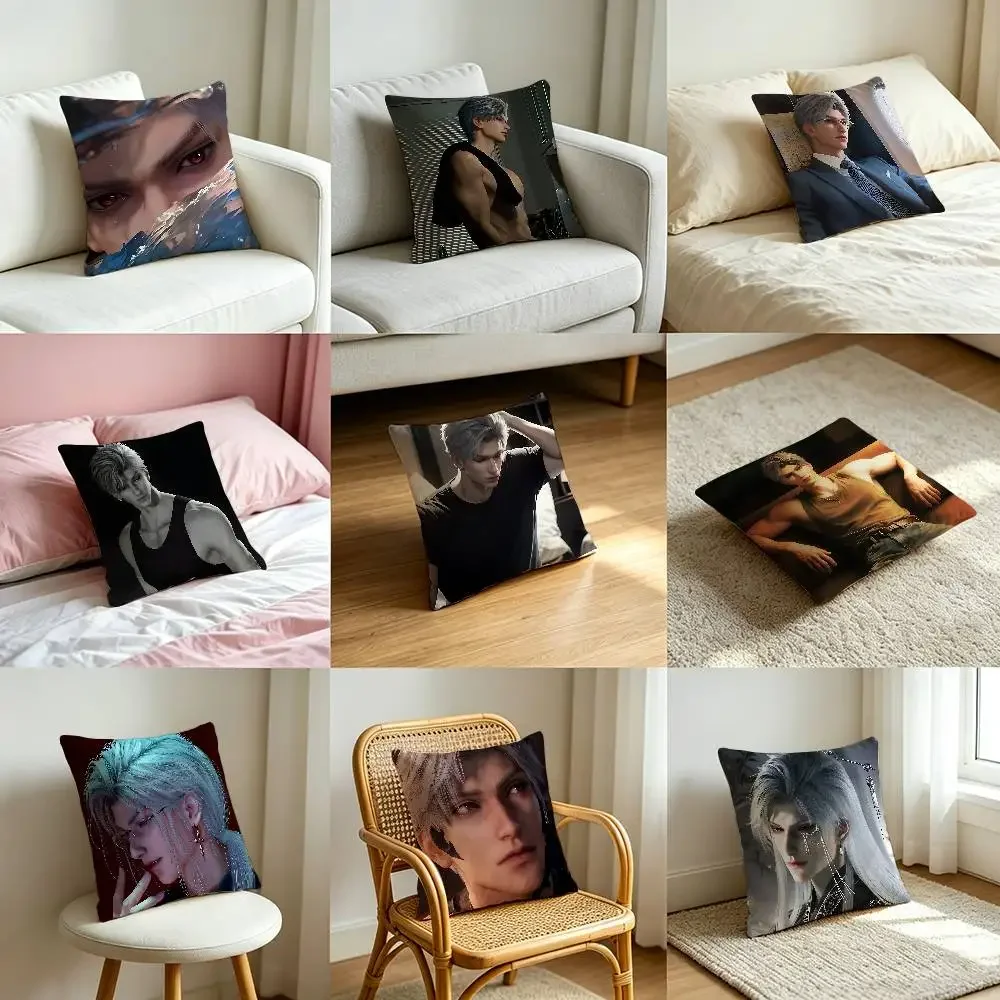 L-Love And Deepspace S-Sylus Customizable Square Pillowcases, Stylish And Soft, Perfect For Beds, Cars, And Sofas.