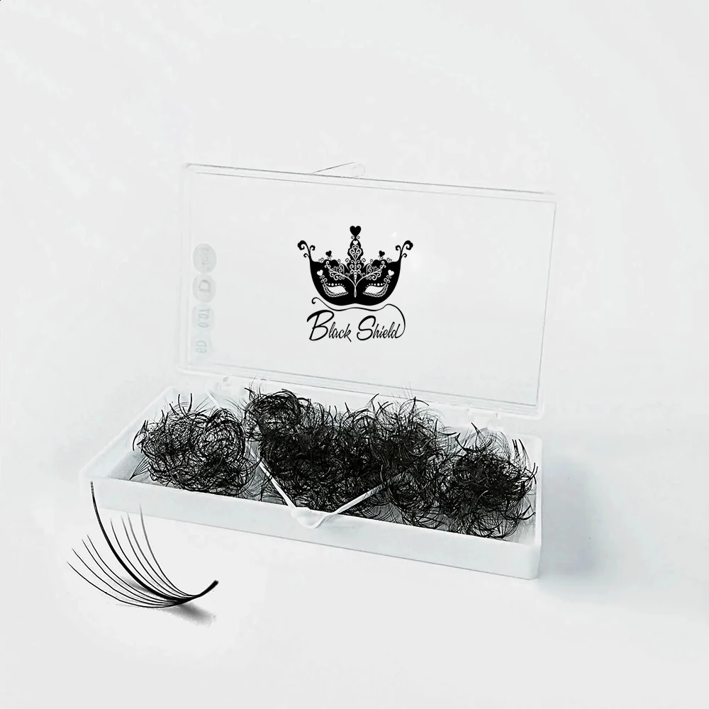Spitz zulaufende, flauschige 5D 7D 9D C/D Curl Promade Volumen-Wimpernfächer, lose Fächer, Sandwich-Spikes, künstliche Wimpernverlängerung – Detail 14