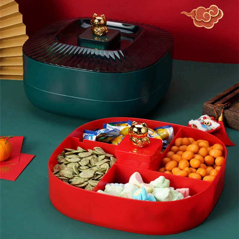 fruit bowls for Chinese New Year candy boxes Home living room table Dried fruits and melon seeds snacks storage fruit bowls