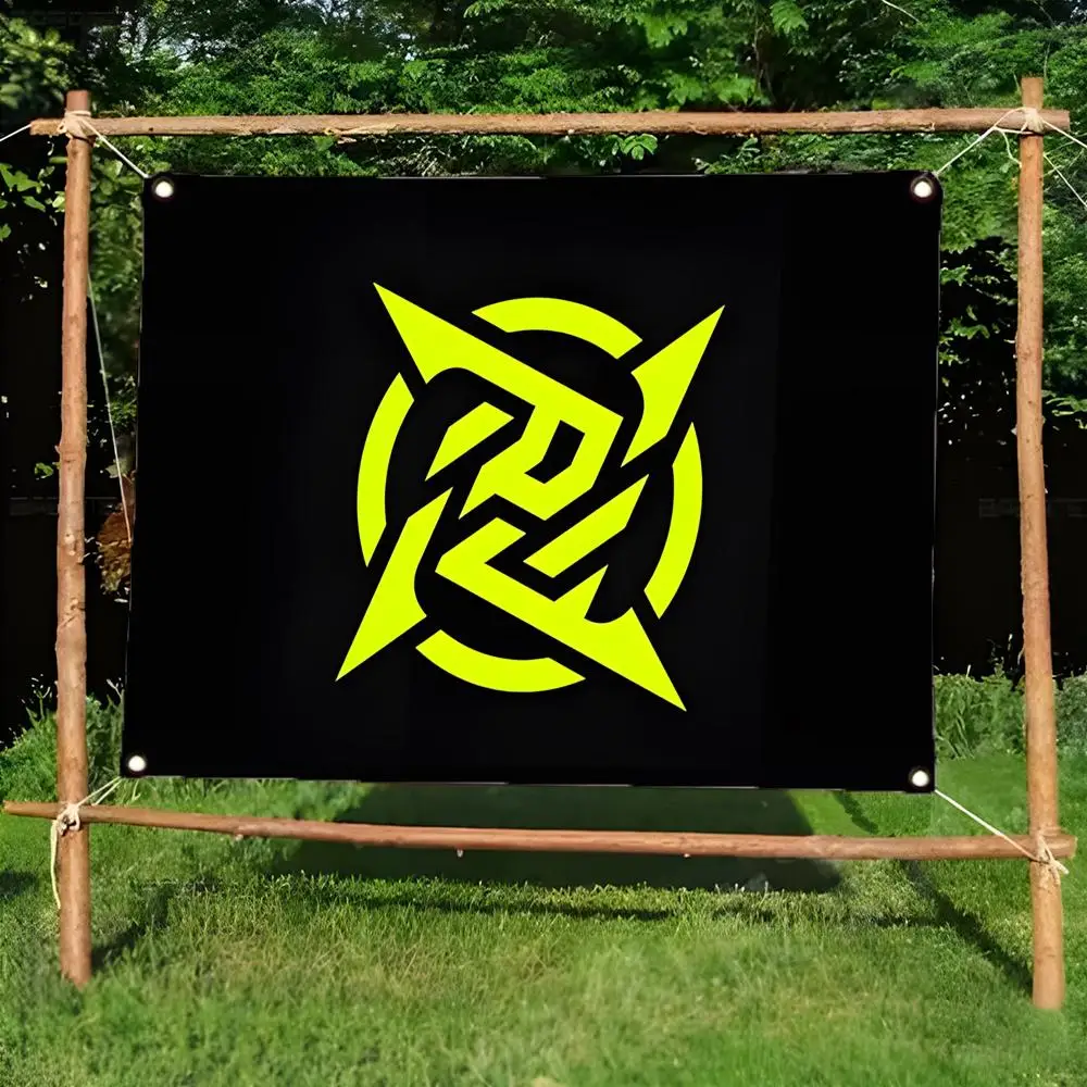 esports club N-Ninjas in Pyjamas Flags Daily four ring borderless design indoor outdoor decor easy hang install